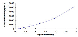 Typical Standard Curve for ErbB3 ELISA (Sandwich)