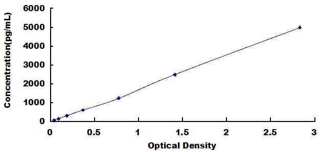 Typical Standard Curve for NRF1 ELISA (Sandwich)