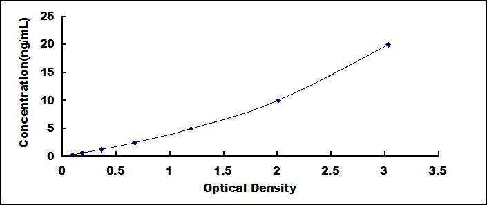 Typical Standard Curve for ABCG2 ELISA (Sandwich)