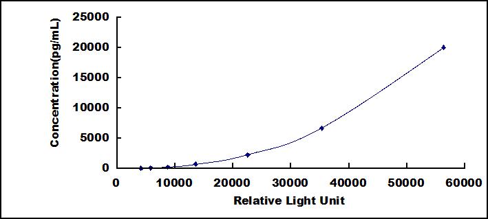 Typical Standard Curve for MMP13 CLIA (Sandwich)