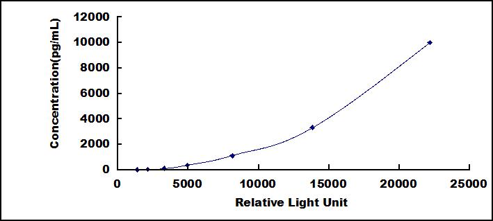 Typical Standard Curve for WNT11 CLIA (Sandwich)
