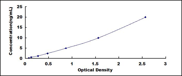 Typical Standard Curve for BMX ELISA (Sandwich)