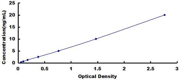 Typical Standard Curve for LRG1 ELISA (Sandwich)