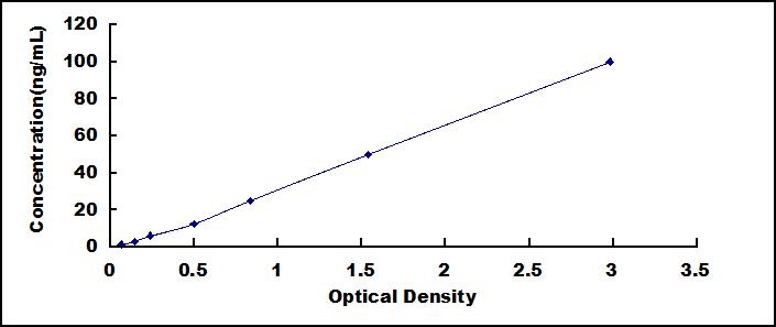 Typical Standard Curve for CKM ELISA (Sandwich)