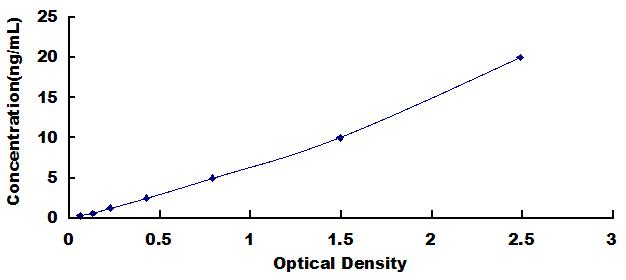Typical Standard Curve for SESN1 ELISA (Sandwich)