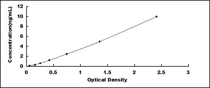 Typical Standard Curve for NEXN ELISA (Sandwich)