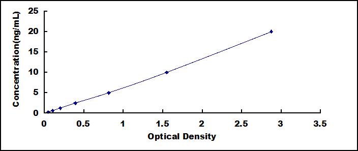 Typical Standard Curve for DAPK2 ELISA (Sandwich)