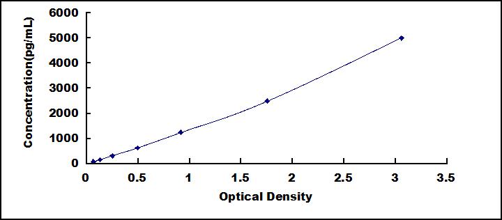 Typical Standard Curve for ADAM8 ELISA (Sandwich)