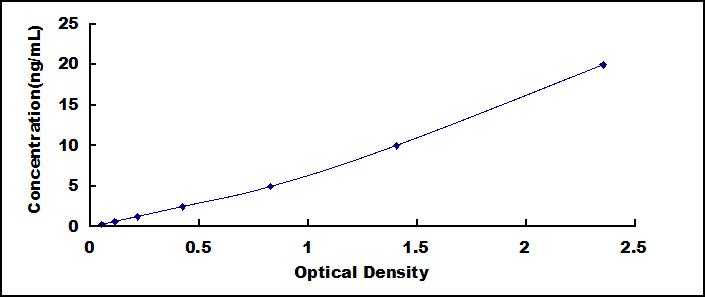 Typical Standard Curve for ADAMTS4 ELISA (Sandwich)