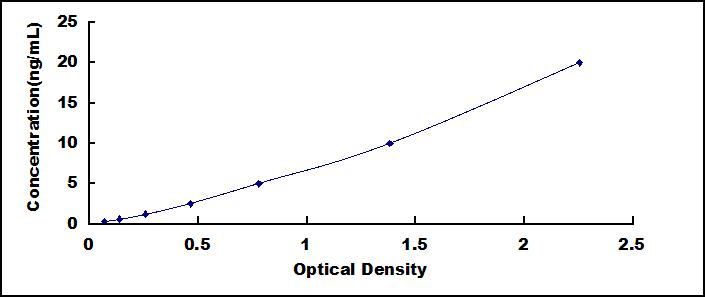 Typical Standard Curve for ANGPTL2 ELISA (Sandwich)