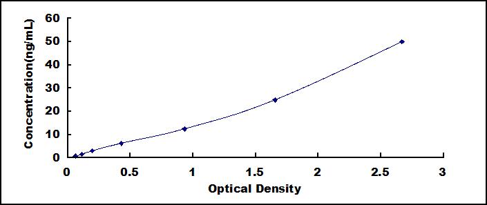 Typical Standard Curve for ASNS ELISA (Sandwich)