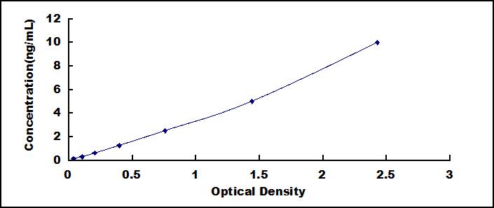 Typical Standard Curve for CASP14 ELISA (Sandwich)