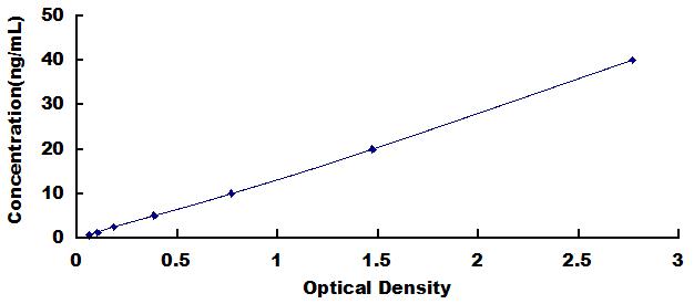 Typical Standard Curve for CYP1A2 ELISA (Sandwich)