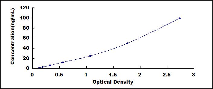 Typical Standard Curve for CYP1B1 ELISA (Sandwich)