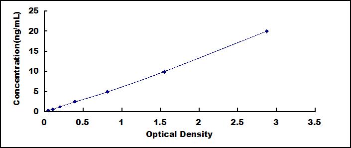 Typical Standard Curve for EZH1 ELISA (Sandwich)