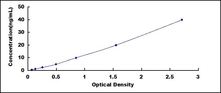 Typical Standard Curve for FBLN2 ELISA (Sandwich)