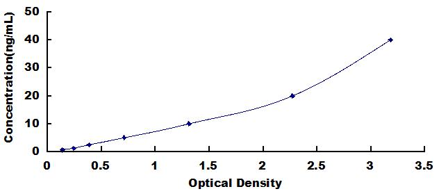 Typical Standard Curve for IGFBP2 ELISA (Sandwich)