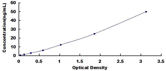 Typical Standard Curve for KMO ELISA (Sandwich)