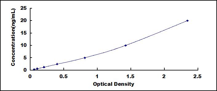 Typical Standard Curve for LOXL3 ELISA (Sandwich)
