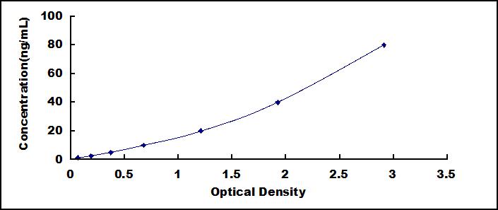 Typical Standard Curve for CD20 ELISA (Sandwich)