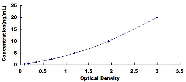 Typical Standard Curve for NOX4 ELISA (Sandwich)