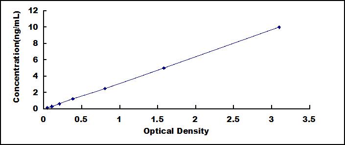Typical Standard Curve for SGSH ELISA (Sandwich)