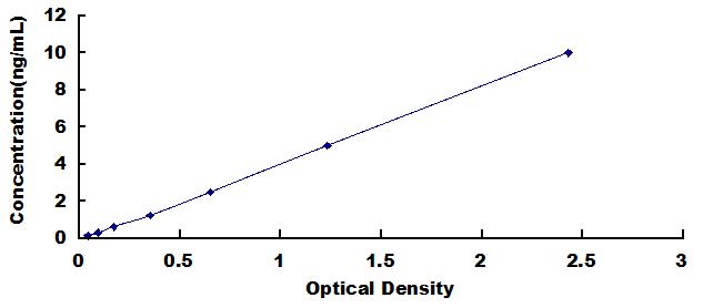 Typical Standard Curve for RAGE ELISA (Sandwich)