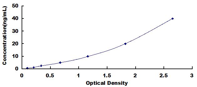 Typical Standard Curve for TGM2 ELISA (Sandwich)
