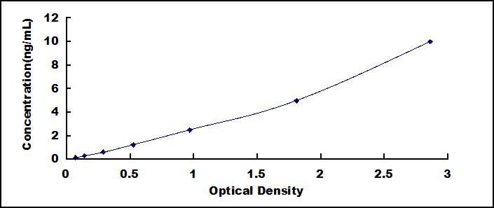 Typical Standard Curve for TKT ELISA (Sandwich)