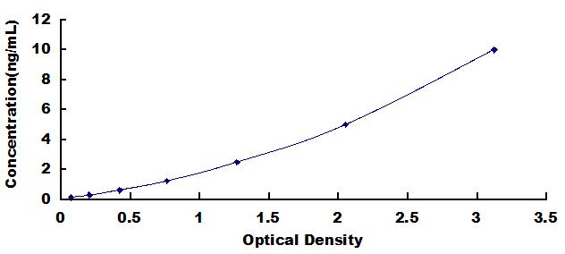 Typical Standard Curve for TKTL1 ELISA (Sandwich)