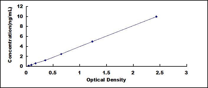 Typical Standard Curve for TNFRSF7 ELISA (Sandwich)
