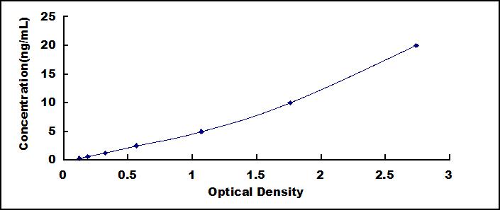 Typical Standard Curve for RAB7A ELISA (Sandwich)