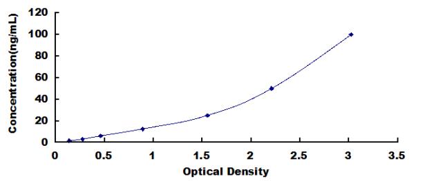 Typical Standard Curve for LAMA1 ELISA (Sandwich)