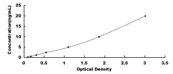 Typical Standard Curve for RGS5 ELISA (Sandwich)
