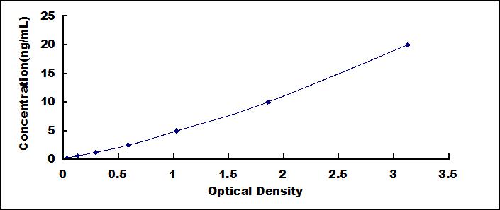 Typical Standard Curve for YWHAz ELISA (Sandwich)