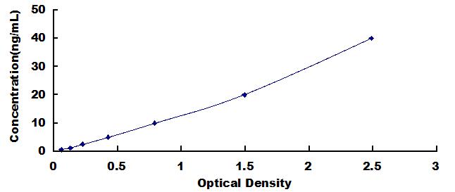 Typical Standard Curve for SLC6A19 ELISA (Sandwich)