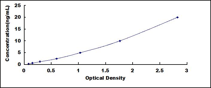 Typical Standard Curve for CYP2C19 ELISA (Sandwich)