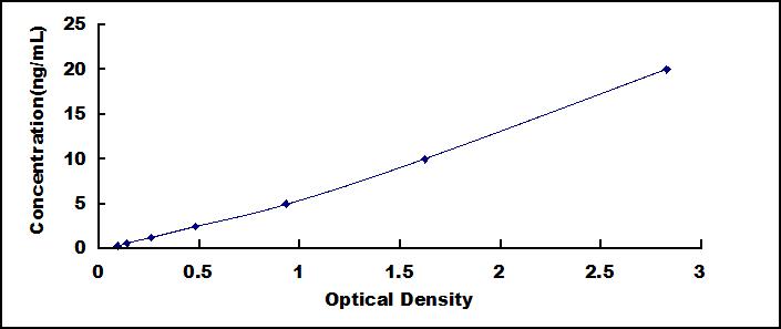 Typical Standard Curve for DRD2 ELISA (Sandwich)