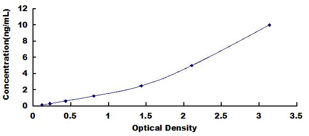 Typical Standard Curve for WNT5A ELISA (Sandwich)