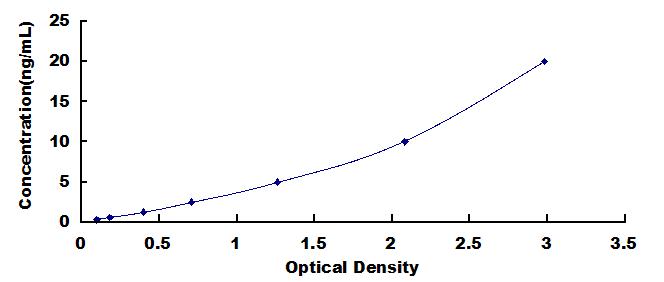 Typical Standard Curve for Bcl2L ELISA (Sandwich)