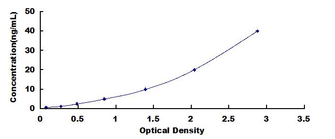 Typical Standard Curve for TGM2 ELISA (Sandwich)