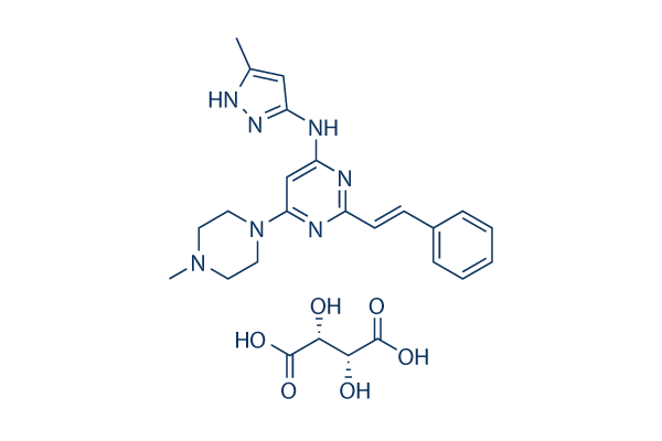 ENMD-2076 L-(+)-Tartaric acid chemical structure