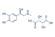 Epinephrine bitartrate chemical structure