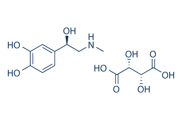 Epinephrine bitartrate chemical structure