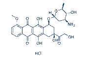 Epirubicin HCl chemical structure