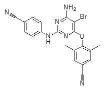 Etravirine chemical structure