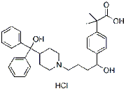 Fexofenadine HCl chemical structure