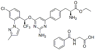 Telotristat Etiprate (LX 1606 Hippurate) chemical structure