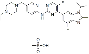 Abemaciclib mesylate chemical structure