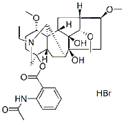 Lappaconite HBr chemical structure